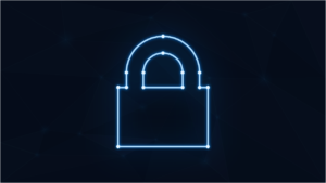 Free padlock neon cybersecurity vector